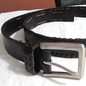 Unique TRAFALGAR Brown Handcrafted Vegetable Tanned Leather Belt Size 38